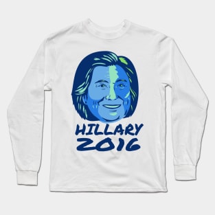 Hillary President 2016 Retro Long Sleeve T-Shirt